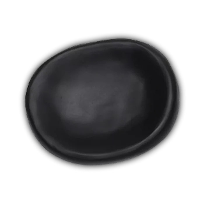 LARGE AMOEBA BOWL IN BLACK