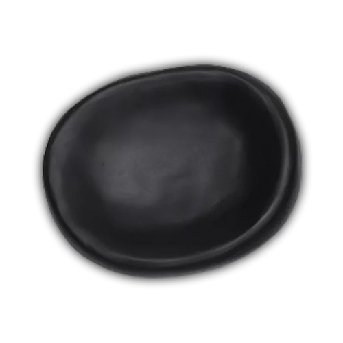 LARGE AMOEBA BOWL IN BLACK