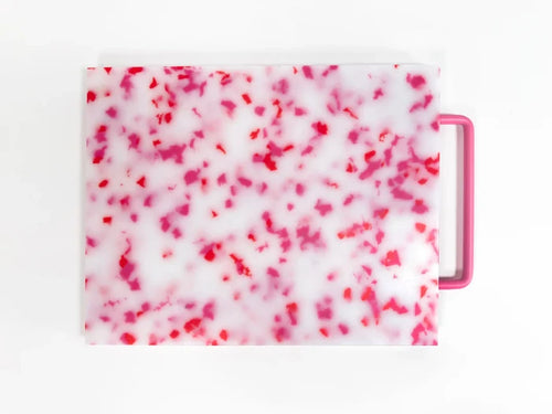LARGE CUTTING BOARD IN PINK AND WHITE