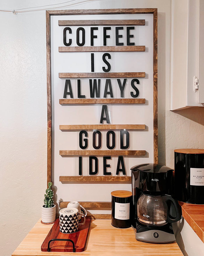 Large Vertical Framed Marquee Board