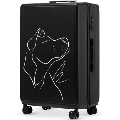 Walizka duża Wings ABS+ 28" Customized BLACK DOG customized