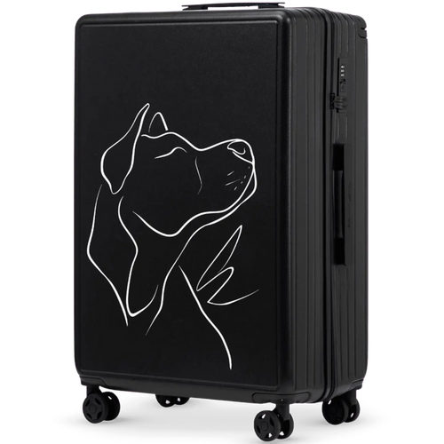 Walizka duża Wings ABS+ 28" Customized BLACK DOG customized