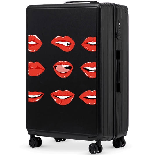 Walizka duża Wings ABS+ 28" Customized BLACK LIPS customized
