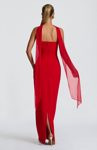 Lindsey Maxi Dress - Red