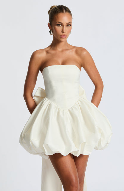 Lotus Mini Dress - Ivory