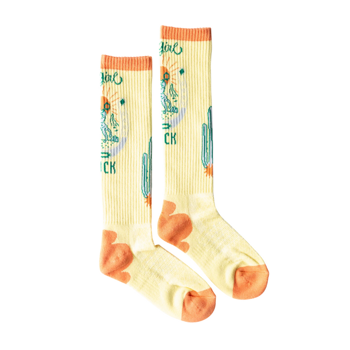 Lucky Chuck Women's Desert Spirit Cowgirl Performance Boot Socks