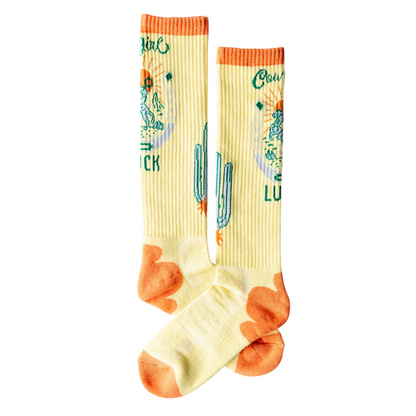Lucky Chuck Women's Desert Spirit Cowgirl Performance Boot Socks