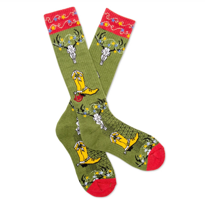 Lucky Chuck Women's Get A Little Western Holiday Performance Socks