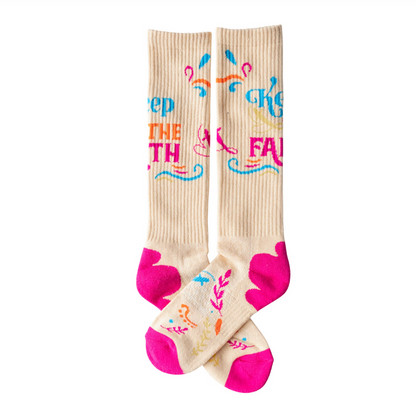 Lucky Chuck Women's Keep The Faith Performance Boot Socks
