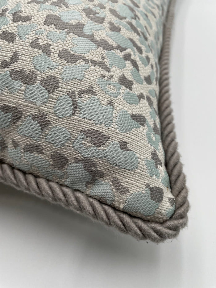 LUMBAR PILLOW BLUE & GREY