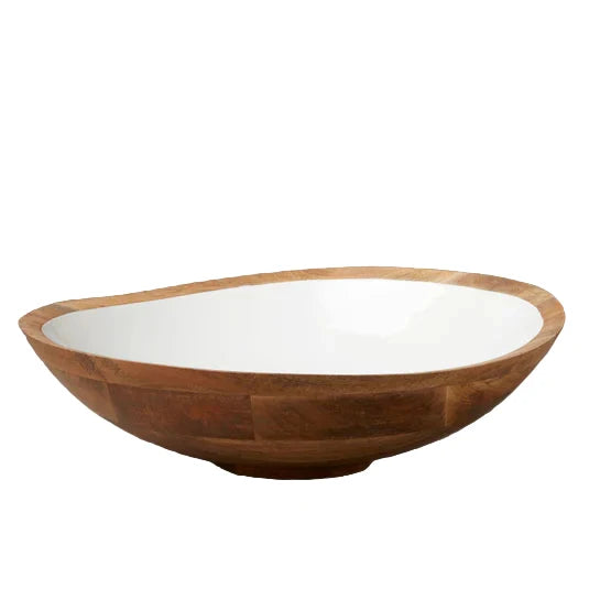 MADRAS EXTRA LARGE  BOWL WITH WHITE ENAMEL LINING