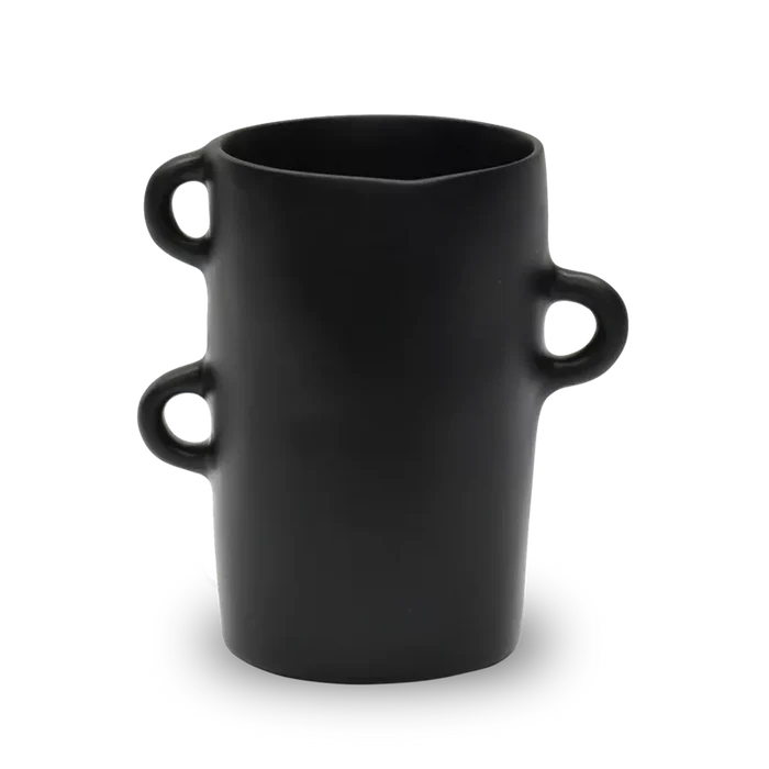 MEDIUM LOOPY VASE IN BLACK