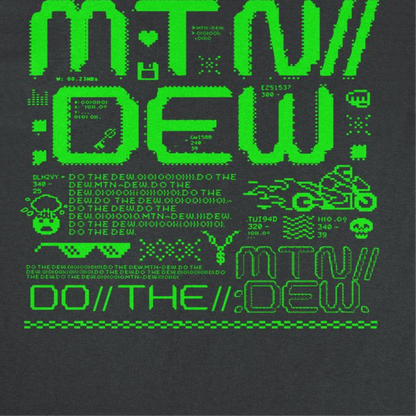 Mountain Dew Pixel Dew Black T-Shirt