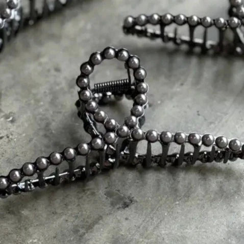 Navajo Inspired Pearl Western Claw Clip