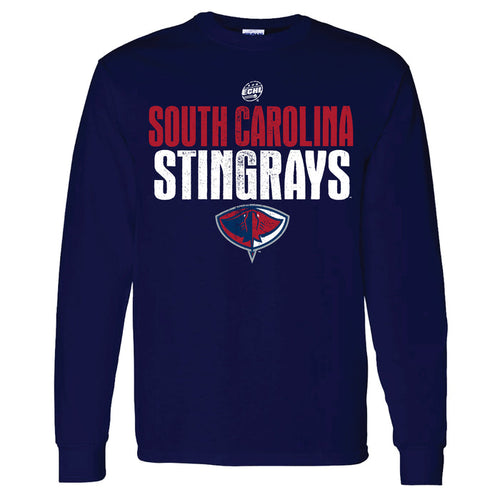 Navy Stingrays Vexed L/S Tee