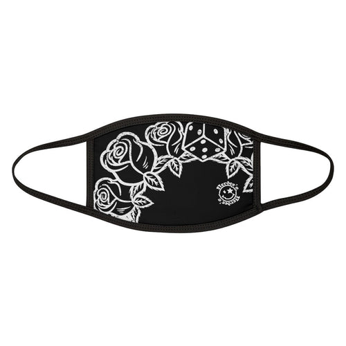 Nerdee's - "Bandit" (WHT Design 02) - Mixed-Fabric Face Mask - Black
