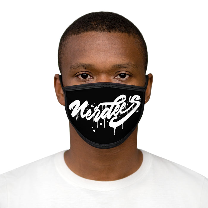 Nerdee's - Mixed-Fabric Face Mask - "The Drip" - Black