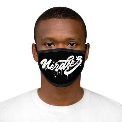 Nerdee's - Mixed-Fabric Face Mask - "The Drip" - Black