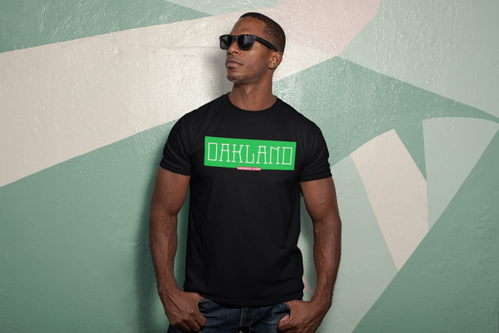 Nerdee's - Neighborhood Tee's - "Oakland" (GRN Design 01)  - Unisex Heavy Cotton Tee