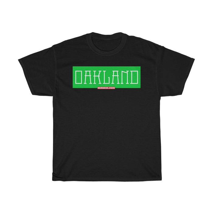 Nerdee's - Neighborhood Tee's - "Oakland" (GRN Design 01)  - Unisex Heavy Cotton Tee