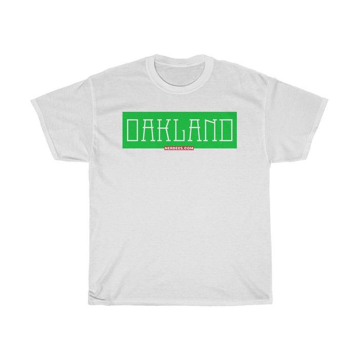 Nerdee's - Neighborhood Tee's - "Oakland" (GRN Design 01)  - Unisex Heavy Cotton Tee