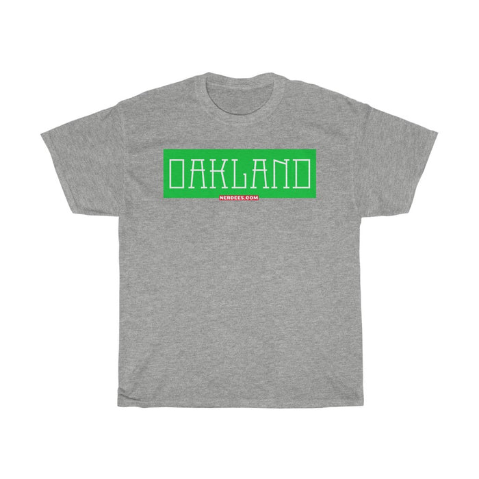 Nerdee's - Neighborhood Tee's - "Oakland" (GRN Design 01)  - Unisex Heavy Cotton Tee
