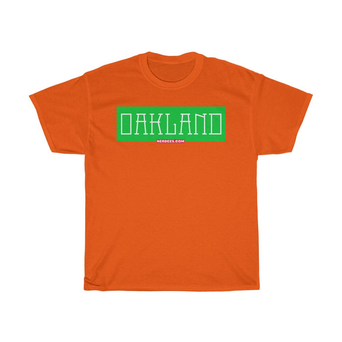 Nerdee's - Neighborhood Tee's - "Oakland" (GRN Design 01)  - Unisex Heavy Cotton Tee