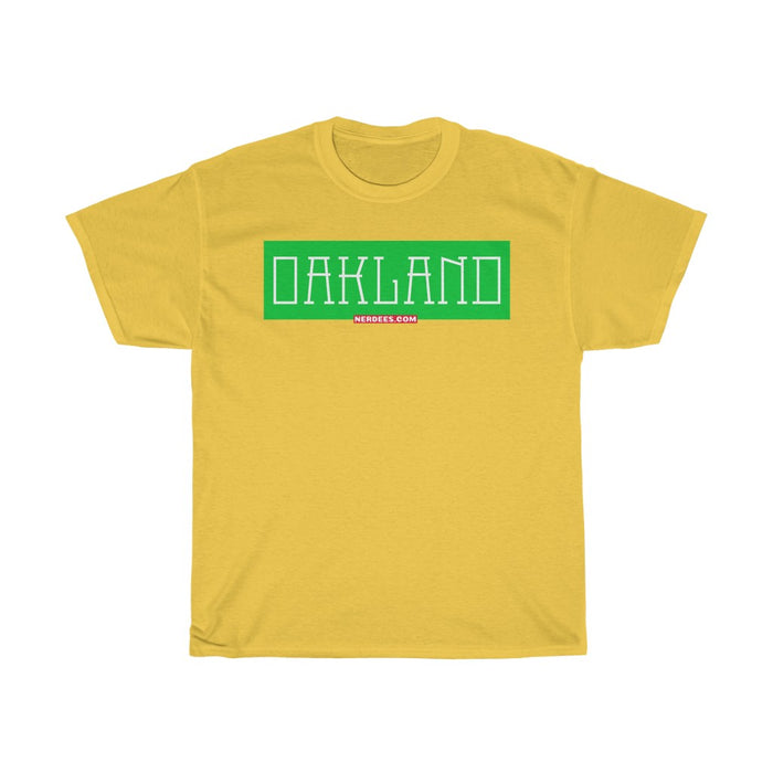 Nerdee's - Neighborhood Tee's - "Oakland" (GRN Design 01)  - Unisex Heavy Cotton Tee