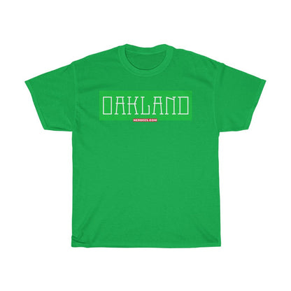 Nerdee's - Neighborhood Tee's - "Oakland" (GRN Design 01)  - Unisex Heavy Cotton Tee