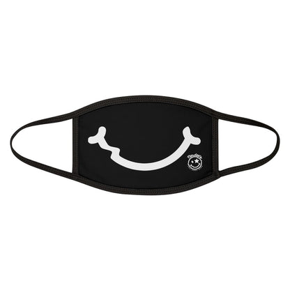 Nerdee's - "Smiley Face" with Logo (WHT Design 01) - Mixed-Fabric Face Mask