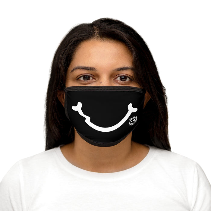 Nerdee's - "Smiley Face" with Logo (WHT Design 01) - Mixed-Fabric Face Mask
