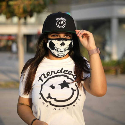 Nerdee's - The Nerd Bizz - "Mr. Smiley" Official Logo - Women's The Boyfriend Tee
