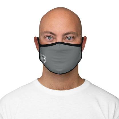 Nerdee's - The Nerd Bizz - Official Logo (White) - Fitted Polyester Face Mask - Dark Gray