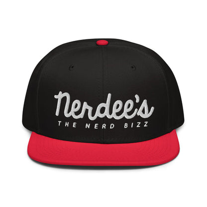 Nerdee's - The Nerd Bizz - Official Script Logo (White) Otto Snapback Hat - Multiple Colors!