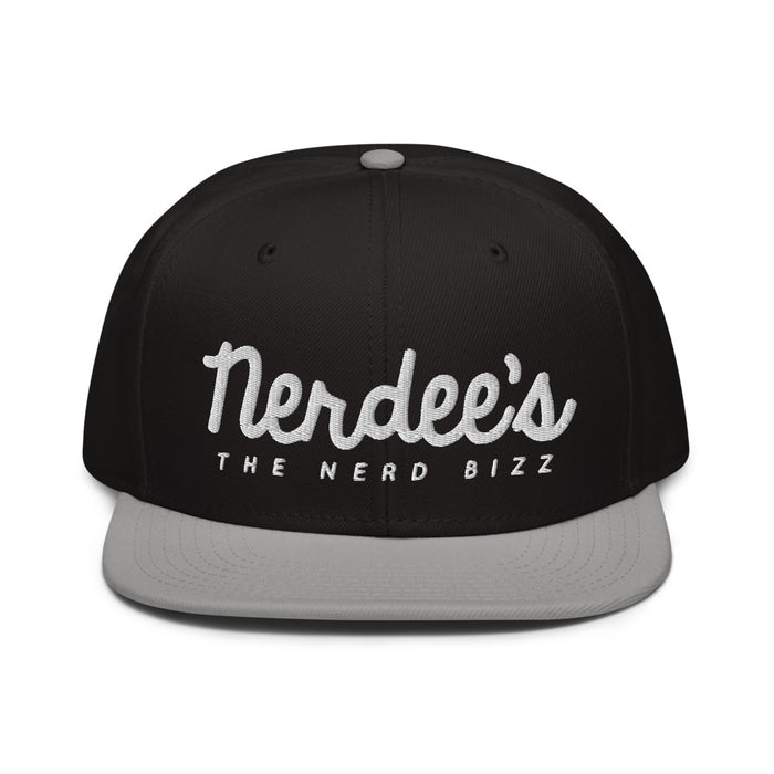 Nerdee's - The Nerd Bizz - Official Script Logo (White) Otto Snapback Hat - Multiple Colors!