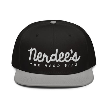 Nerdee's - The Nerd Bizz - Official Script Logo (White) Otto Snapback Hat - Multiple Colors!