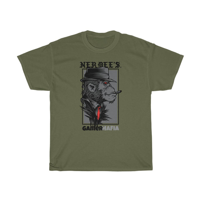Nerdee's - Unisex Heavy Cotton Tee - "Gamer Mafia" (Design 01)