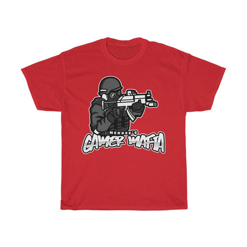 Nerdee's - Unisex Heavy Cotton Tee - "Gamer Mafia" (Design 17)
