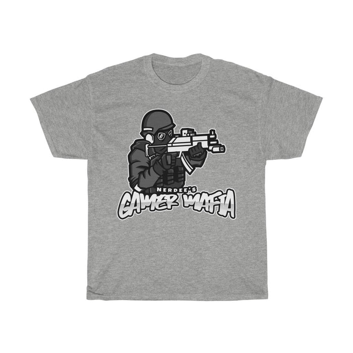 Nerdee's - Unisex Heavy Cotton Tee - "Gamer Mafia" (Design 17)