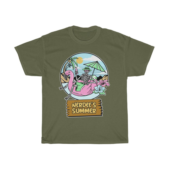 Nerdee's - Unisex Heavy Cotton Tee - "Nerdee's Summer"