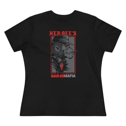 Nerdee's - Women's Premium Tee - "Gamer Mafia" (Design 01)