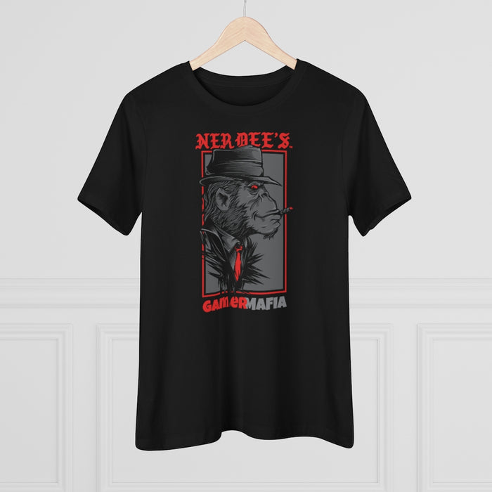 Nerdee's - Women's Premium Tee - "Gamer Mafia" (Design 01)