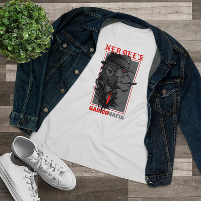 Nerdee's - Women's Premium Tee - "Gamer Mafia" (Design 01)