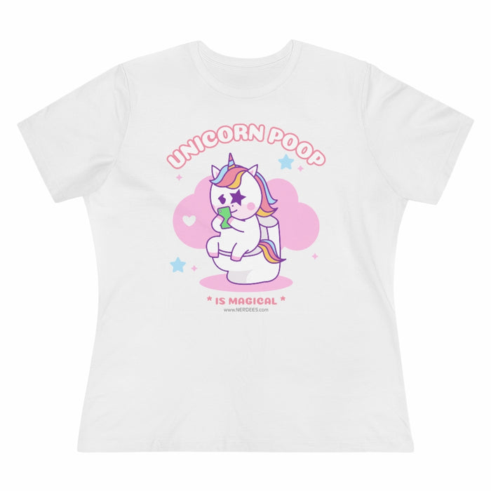 Nerdee's - Women's Premium Tee - "Unicorn Poop"
