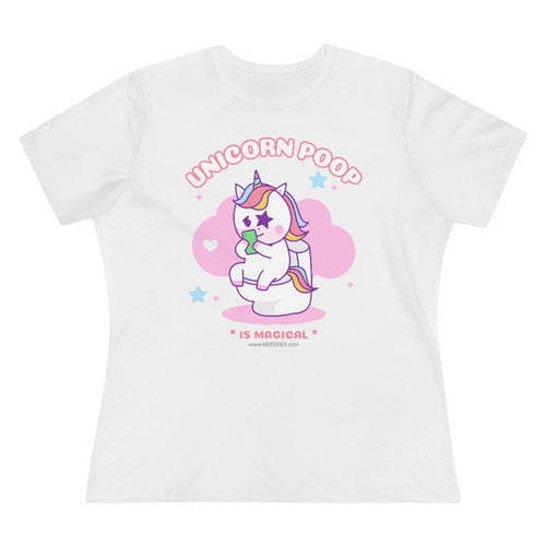 Nerdee's - Women's Premium Tee - "Unicorn Poop"