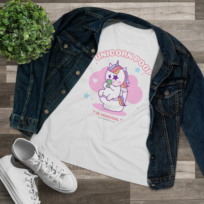 Nerdee's - Women's Premium Tee - "Unicorn Poop"