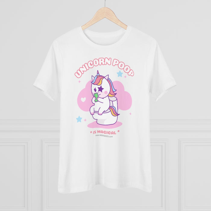 Nerdee's - Women's Premium Tee - "Unicorn Poop"