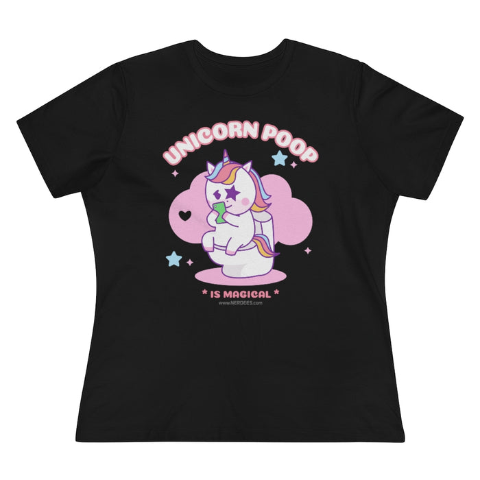Nerdee's - Women's Premium Tee - "Unicorn Poop"