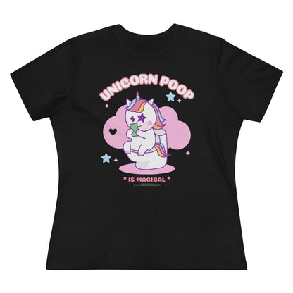Nerdee's - Women's Premium Tee - "Unicorn Poop"