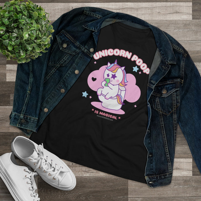 Nerdee's - Women's Premium Tee - "Unicorn Poop"